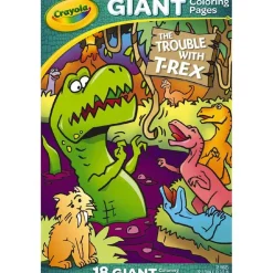 Crayola The Trouble With T-Rex Giant Colouring Pages Clearance