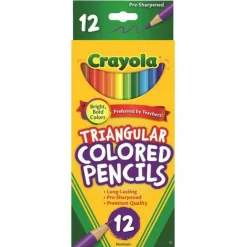 Crayola Triangular Coloured Pencils 12 Pack Outlet
