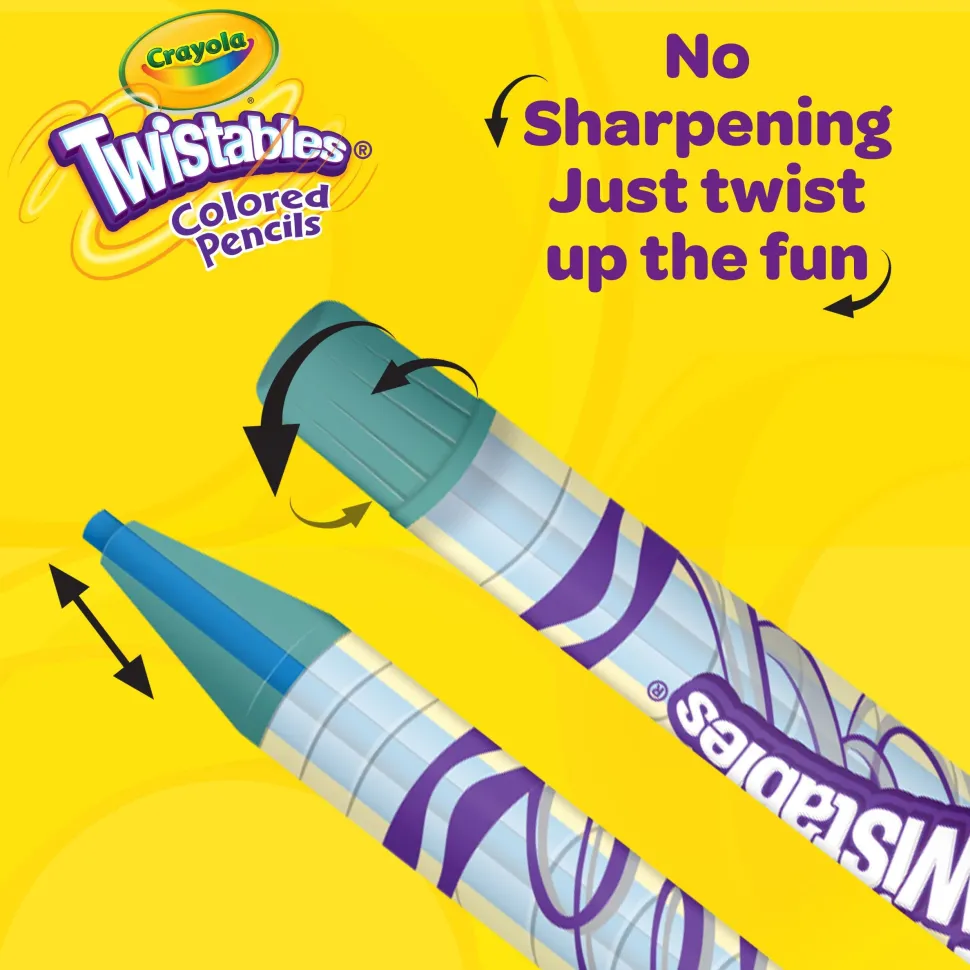 Crayola Twistables Coloured Pencils 12 Pack Flash Sale