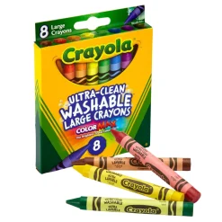 Crayola Ultra-Clean Large Washable Crayons 8 Pack Best Sale