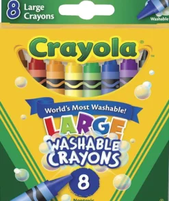 Crayola Ultra-Clean Large Washable Crayons 8 Pack Best Sale