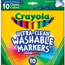 Crayola Ultra-Clean Washable Markers 10 Pack Hot