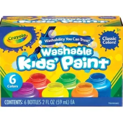Crayola Washable Paint Pack 6 Pack Shop