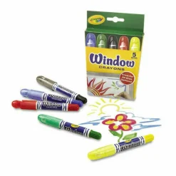 Crayola Washable Window Crayons 5 Pack Store