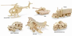 Toyworld NZ 3D Wooden Puzzle Vehicles Assorted Styles Flash Sale