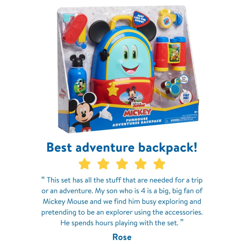 Disney Junior Mickey Mouse Funhouse Adventures Backpack Fashion