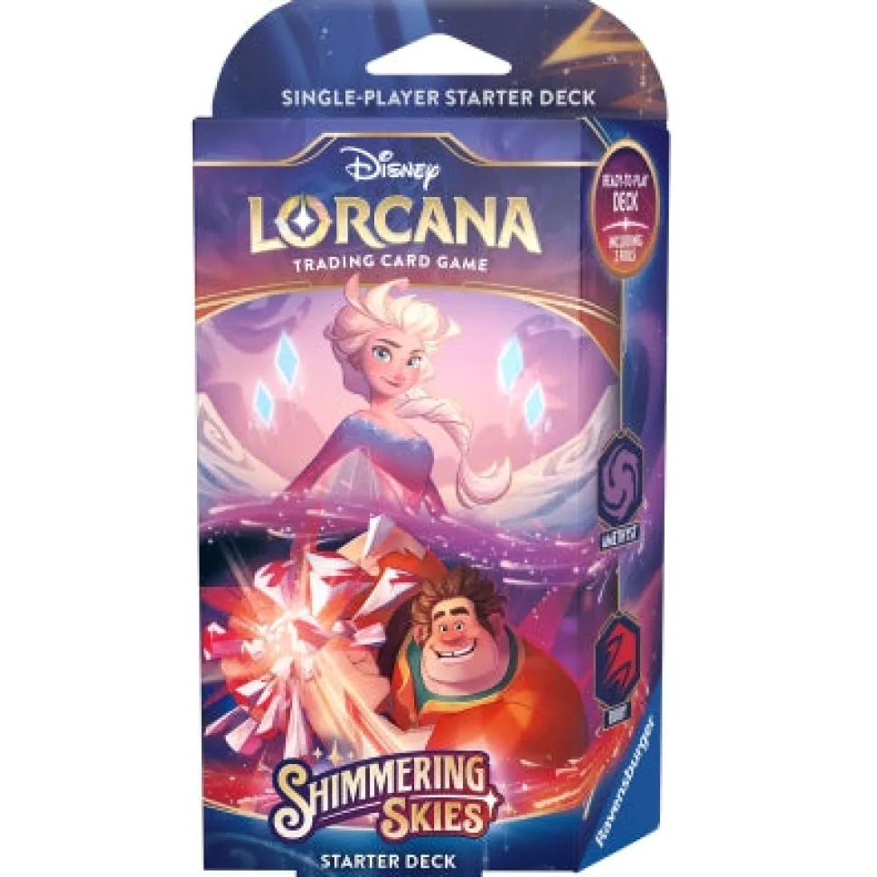 Lorcana Disney TCG S5 Shimmering Skies Starter Deck – Amethyst & Ruby New