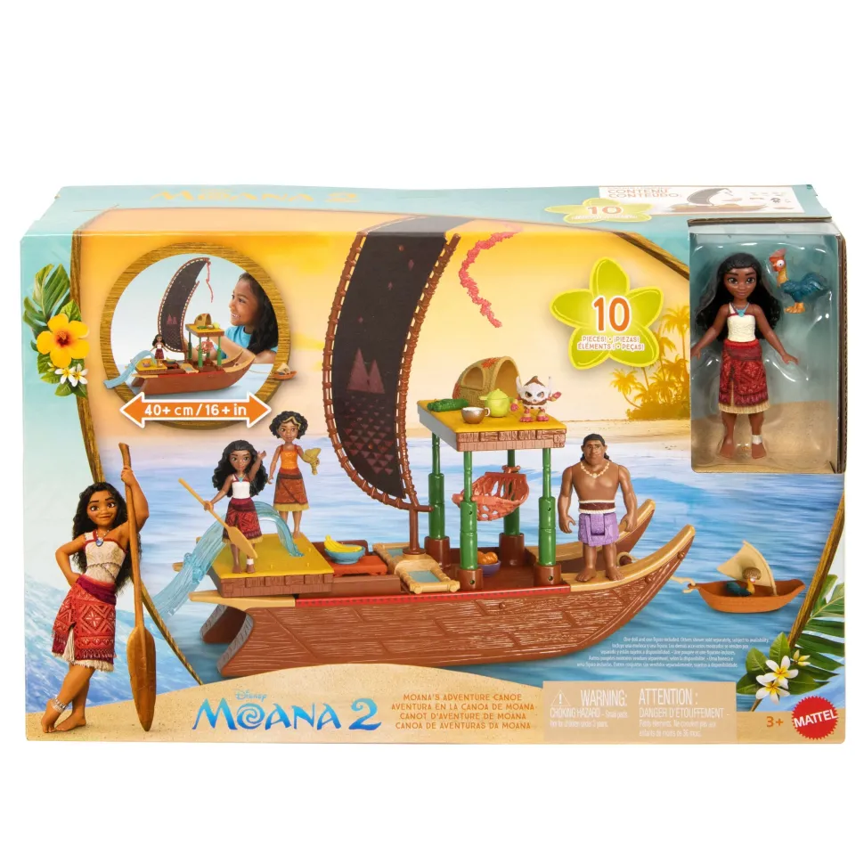 Disney Moana 2 Moana's Adventure Canoe Playset Shop