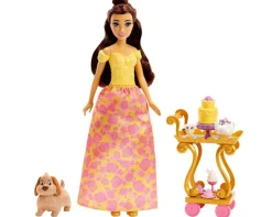 Disney Princess Storytelling Doll And Accessories Belle's Tea Time Cart Best Sale