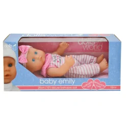 Dolls World Baby Emily 25cm Bathable Doll Flash Sale