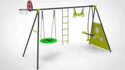 Playworld Elite 6-In-1 Swing Set Outlet
