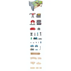 Hape 70 Piece Railway Train & Table Set Best Sale