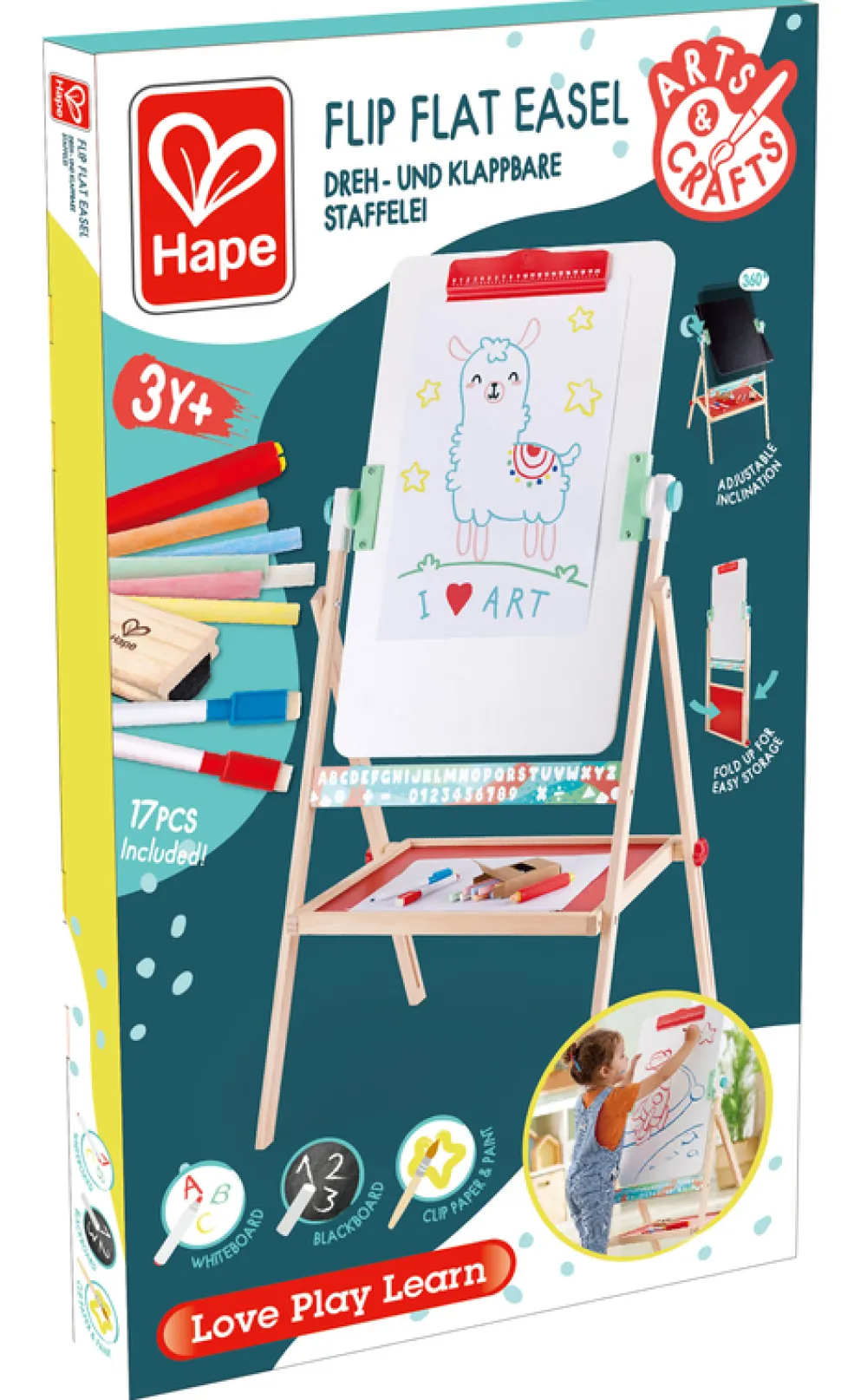 Hape Arts & Crafts Flip Flat Easel Store