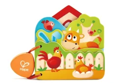 Hape Babys Farm Animal Book New