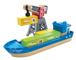 Hape Cargo Ship & Crane Flash Sale