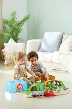 Hape City Train Bucket Set 48 Pieces Cheap