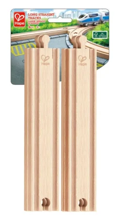 Hape Railway Long Straight Track 4 Pack Outlet