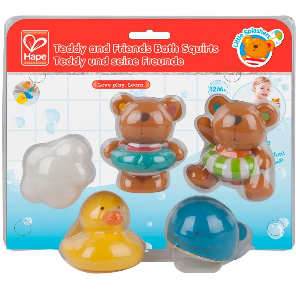 Hape Teddy And Friends Bath Squirters Cheap