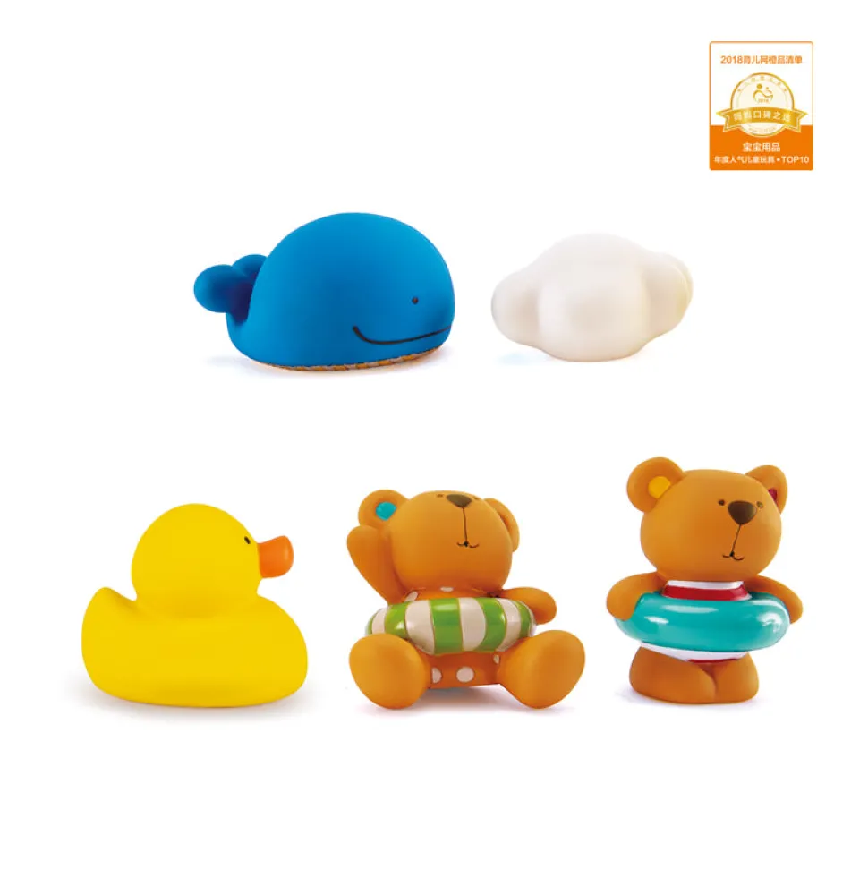 Hape Teddy And Friends Bath Squirters Cheap