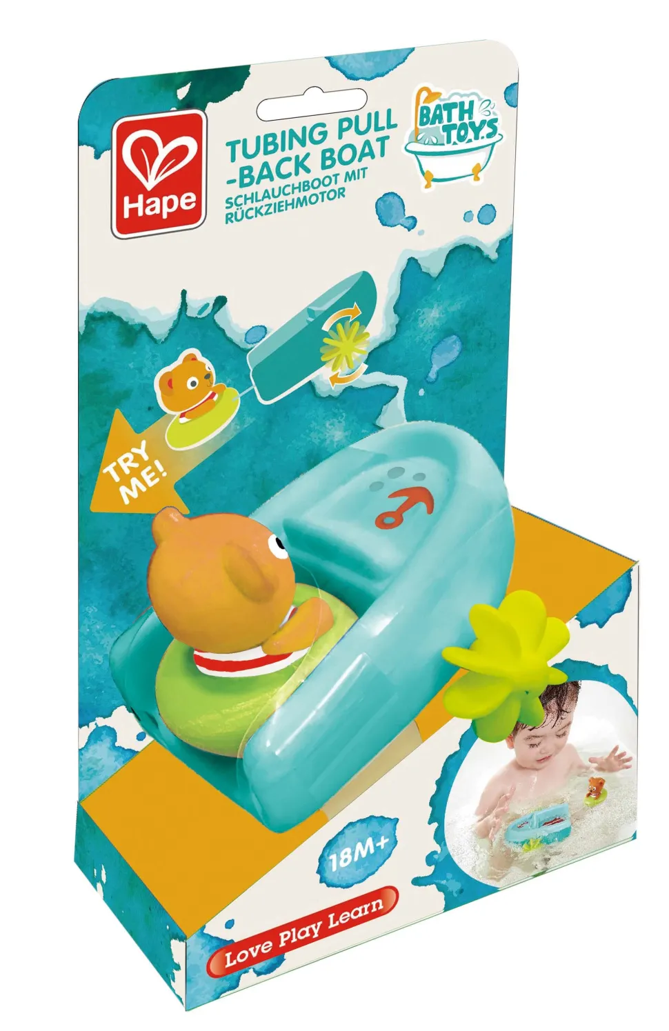Hape Tubing Pull-Back Boat Store