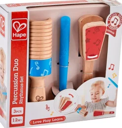 Hape Wooden Percussion Duo Set Flash Sale
