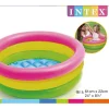 Intex 57107 Sunset Glow 3-Ring Baby Pool 61cm X 22cm Clearance