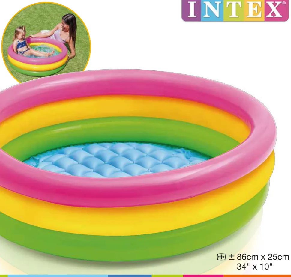 Intex Sunset Glow Baby Pool 86cm X 25cm Clearance