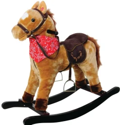 Toyworld NZ Jolly Ride Rocking Horse Tan Horse With Scarf Best