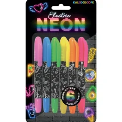 Kaleidoscope 6 Electric Neon Markers Sale