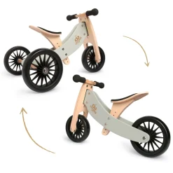 Kinderfeets Tiny Tot Plus Wooden Trike Silver Sage Discount