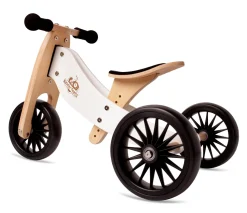 Kinderfeets Tiny Tot Plus Wooden Trike White Discount