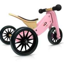 Kinderfeets Tiny Tot Plus Wooden Trike Rose Pink Best