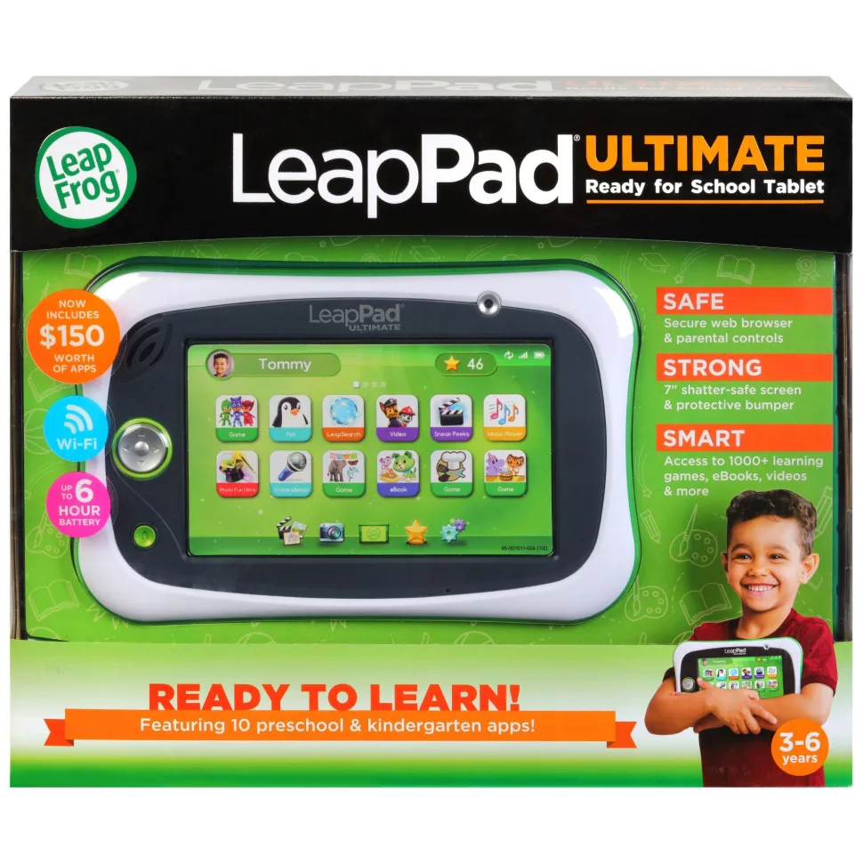 LeapFrog LeapPad Ultimate Ready For School Tablet Green Flash Sale
