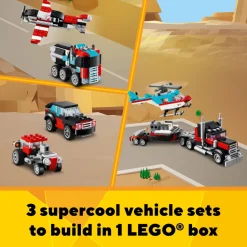 LEGO 31146 Creator Flatbed Truck With Helicpoter New