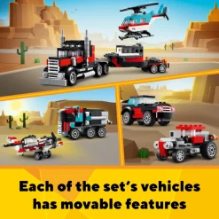 LEGO 31146 Creator Flatbed Truck With Helicpoter New