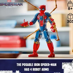 LEGO 76298 Marvel Super Heroes Iron Spider-Man Construction Figure Sale