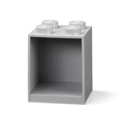 LEGO Brick Shelf 4 Knobs Grey Store