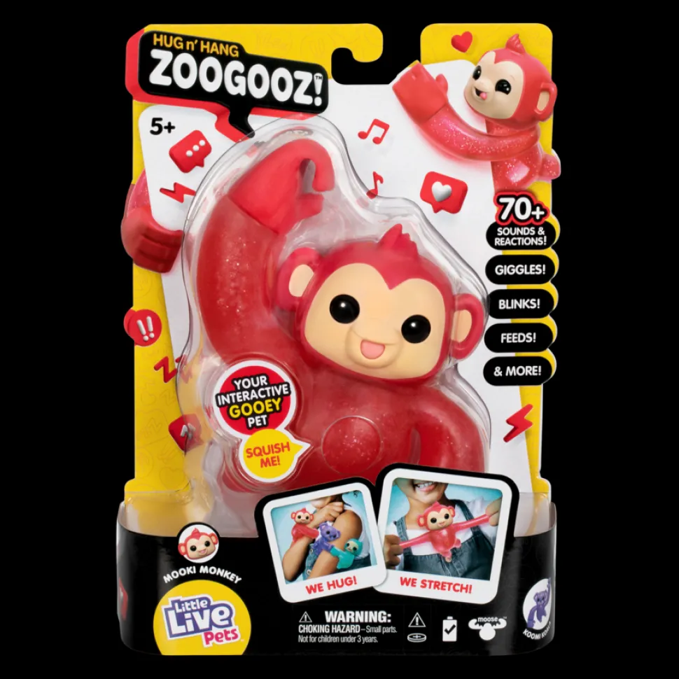 Little Live Pets Hug N Hang Zoogooz Single Pack Mooki Monkey Online
