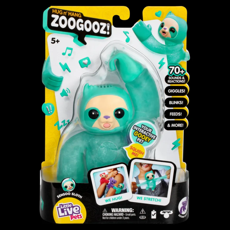 Little Live Pets Hug N Hang Zoogooz Single Pack Sensoo Sloth Outlet