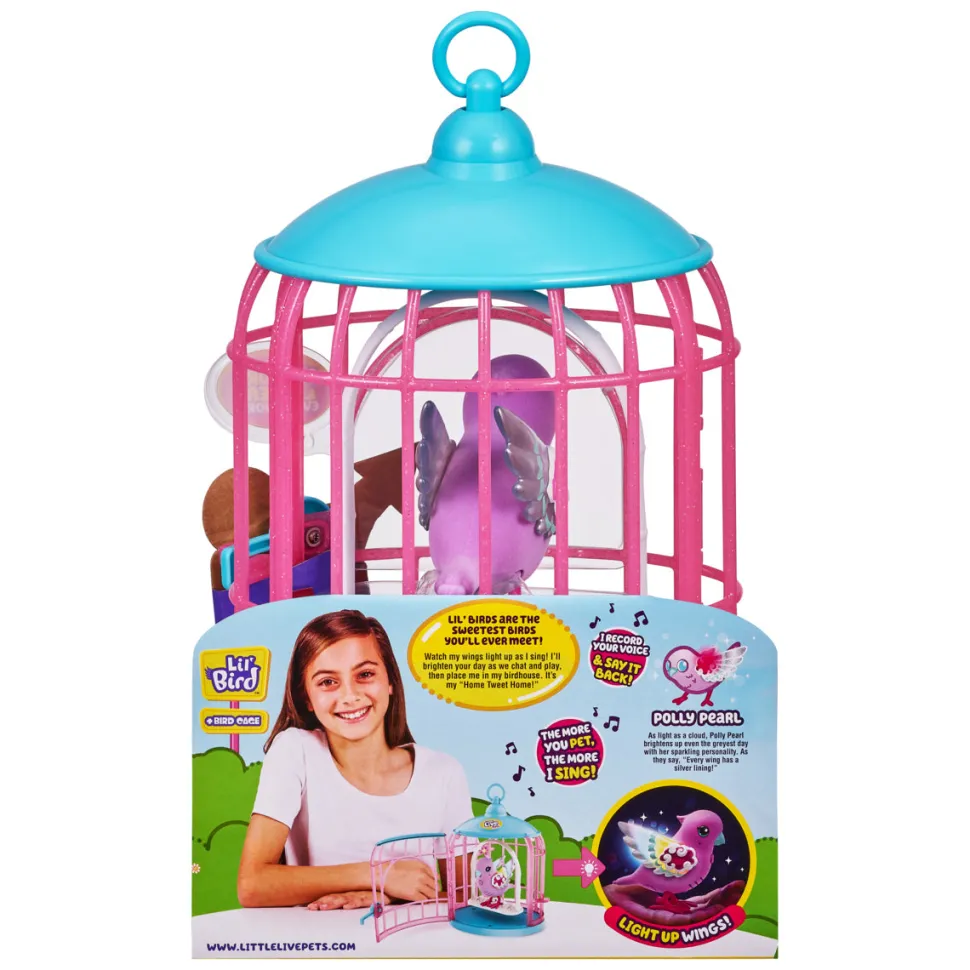 Little Live Pets Lil Bird And Bird Cage Polly Pearl Store