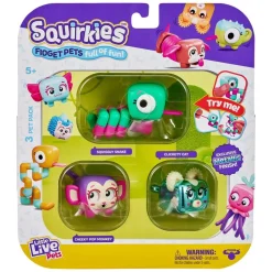 Little Live Pets Squirkies Fidget Pets 3 Pack Series 1 Metallic Clickety Cat Store