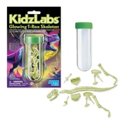 4M - Kidzlabs - Glowing T-Rex Skeleton Hot