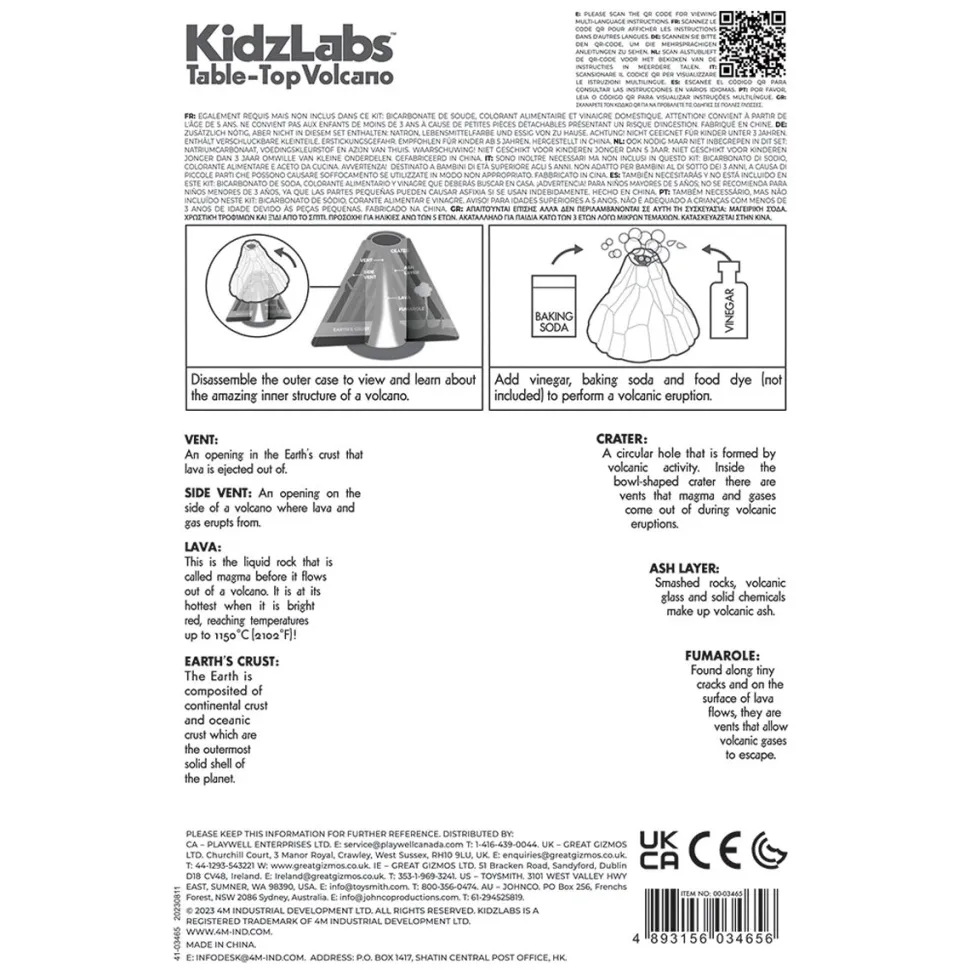 4M - Kidzlabs - Table-Top Volcano New
