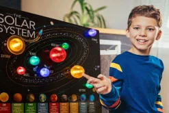 4M Kidz Labs 3D Solar System Light-Up Poster New