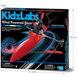 4M Kidz Labs Wind Powered Racer Hot