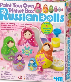 4M Paint Your Own Trinket Box Russian Dolls Cheap