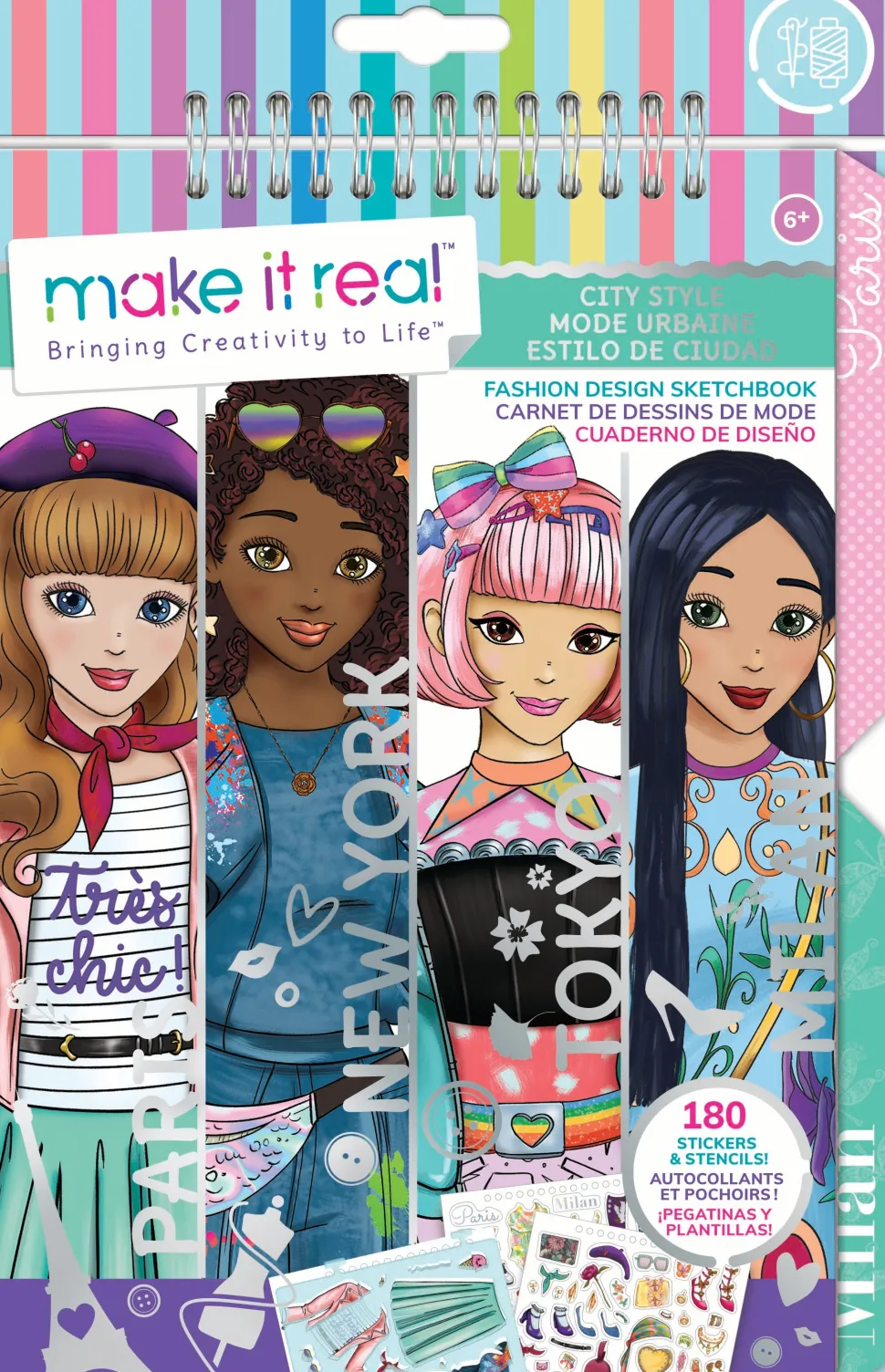 Disney Make It Real Sketchbook-City Style Sale