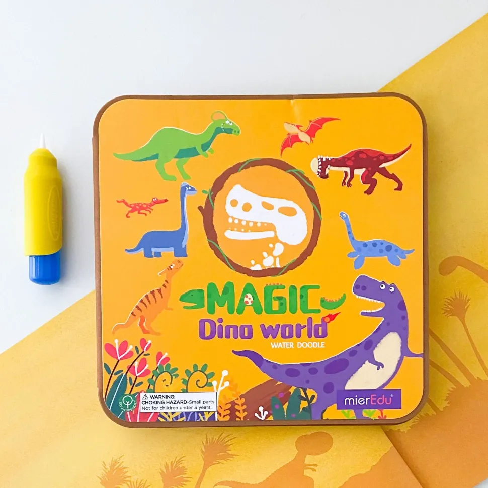 mierEdu Magic Water Doodle Book Dino World Outlet