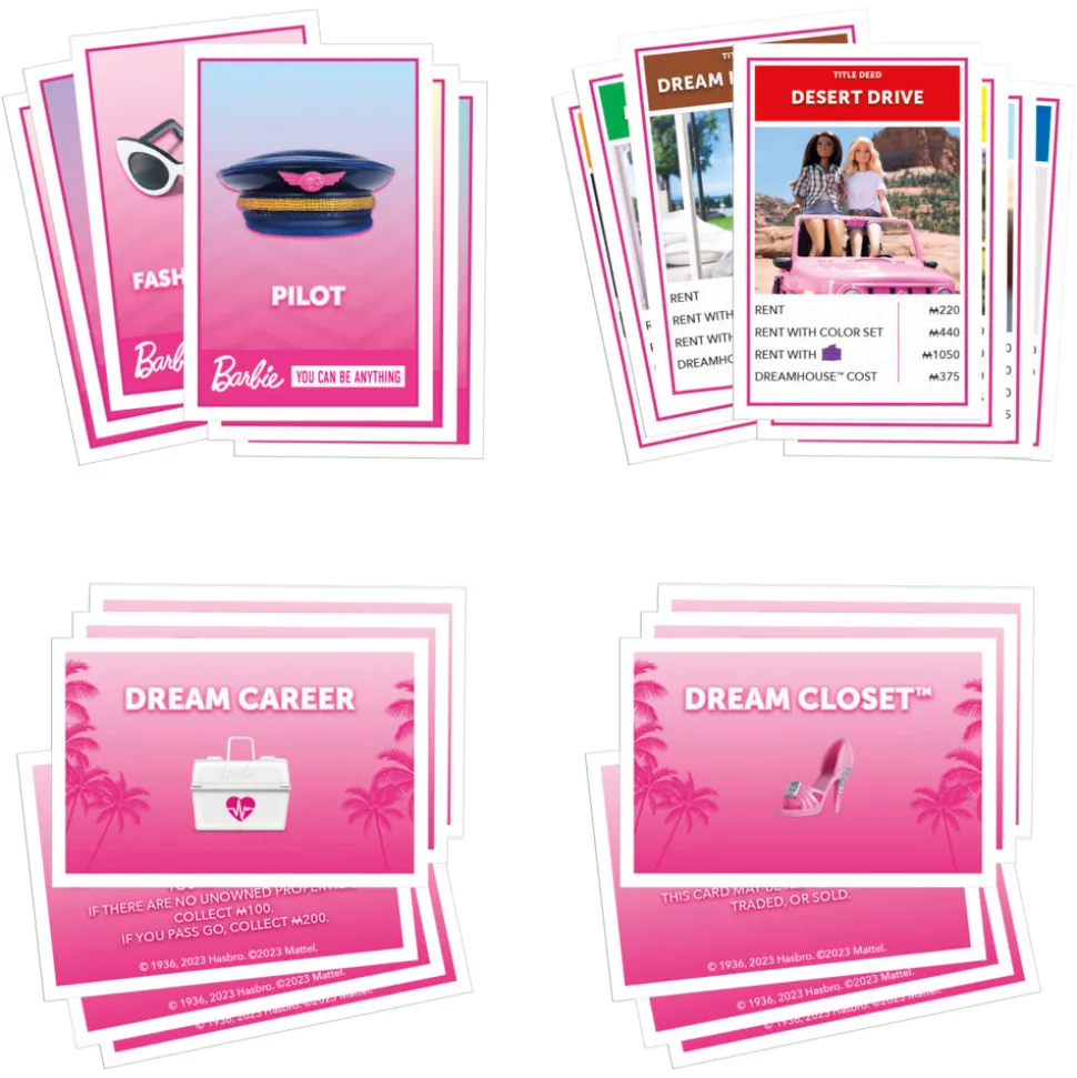 Monopoly Barbie Edition Board Game Flash Sale