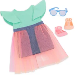 Our Generation 18 Inch Regular Doll With Denim & Tulle Skirt Lisa Shop